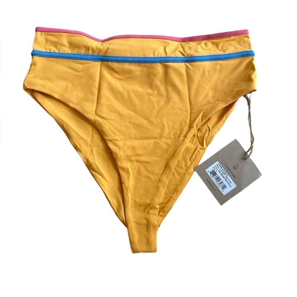 Stone Fox Swim Juniper Bottom Honeycomb Sunset Pink Color block XL